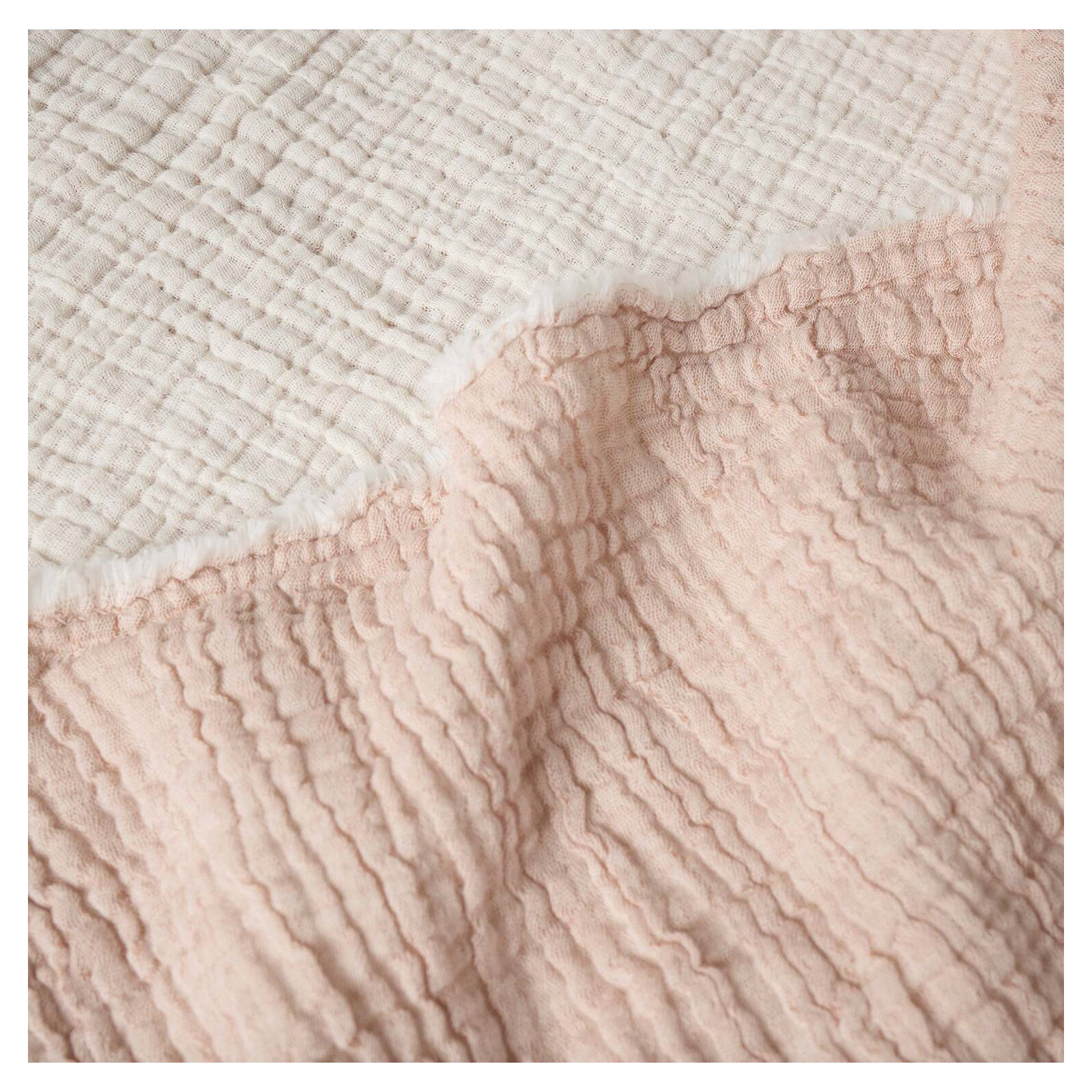 Topanga Matelasse Cotton Throw Blanket, Throw, Praline Chambray