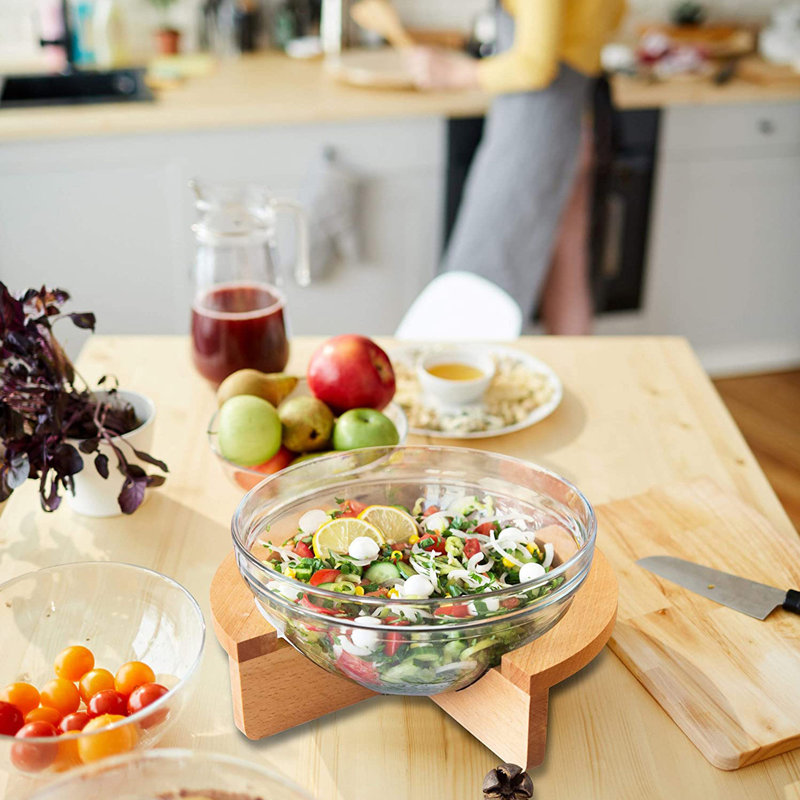 Latitude Run Aqueelah 100% GLASS Salad Bowl