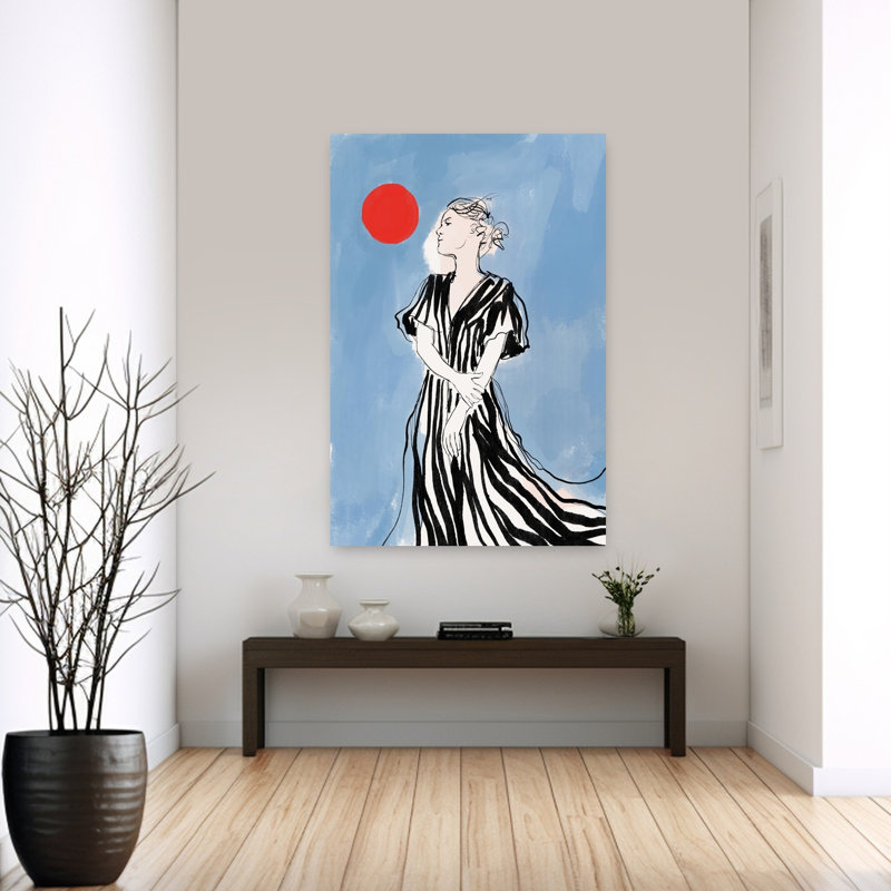 Art contemporain contemporain éthéré, H 60 po x l 40 po