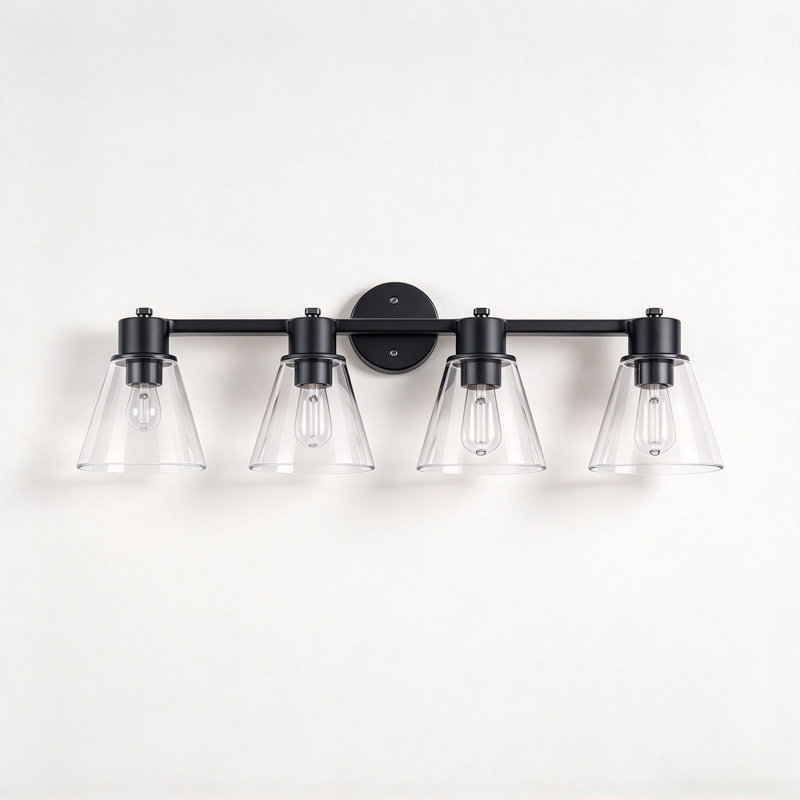4 - Light LED Vanity Light, Matte Black
