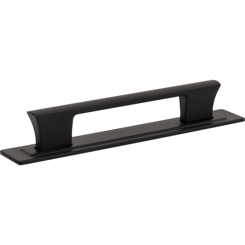 Zander 12" Center To Center Bar Pull, 5 1/16", Matte Black