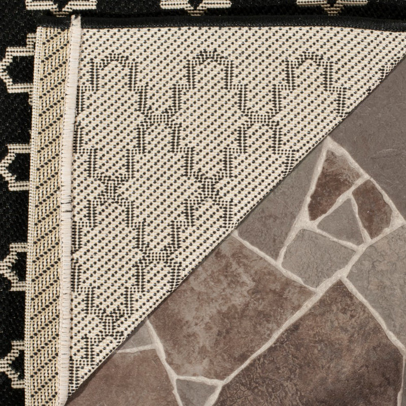 Joyner Geometric Hand Woven Indoor / Outdoor Area Rug, Rectangle 160 x 231 cm