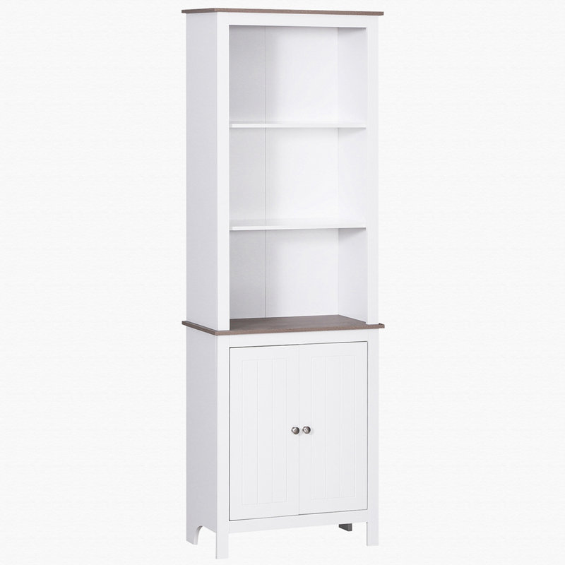 Armoire à linge autoportante en bois d'ingénierie Modupeola