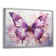 «Purple Animal Amethyst Butterfly Delicate - Butterfly», reproduction sur toile encadrée-1442099777-1442878869