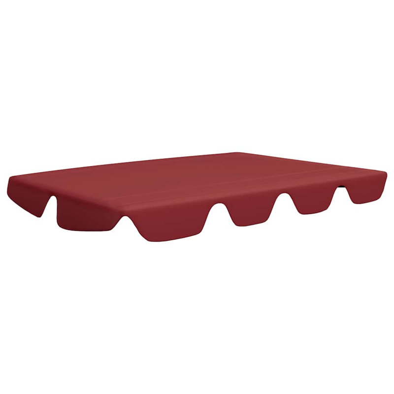 Auvent de remplacement en tissu orange Maylin, L 59,1 po / 51,2 po x P 41,3 po / 27,3 po, Rouge vin