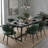 Modern Dining Chairs Set of 2, Faux Leather Upholstered Kitchen Chairs with Curved Back and Metal Legs, Mid Century Chairs for Dining Room, Kitchen, or Café-2114298451