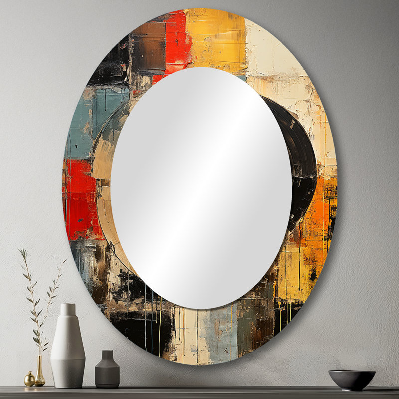 Napfle - Miroir en métal tendance, 43 po x 33 po