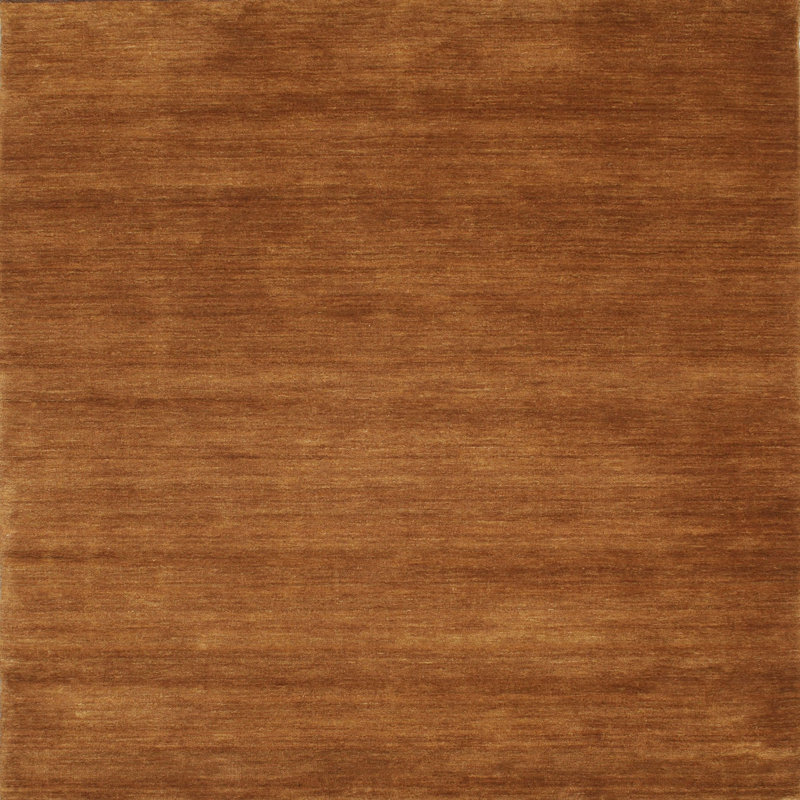 Tapis brun contemporain, Carré 5 pi