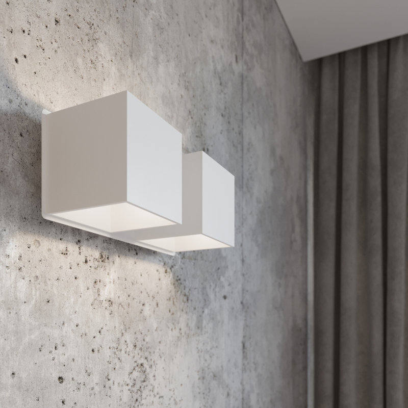 Najee Up & Downlight, White, 10cm H x 20cm W x 12cm D