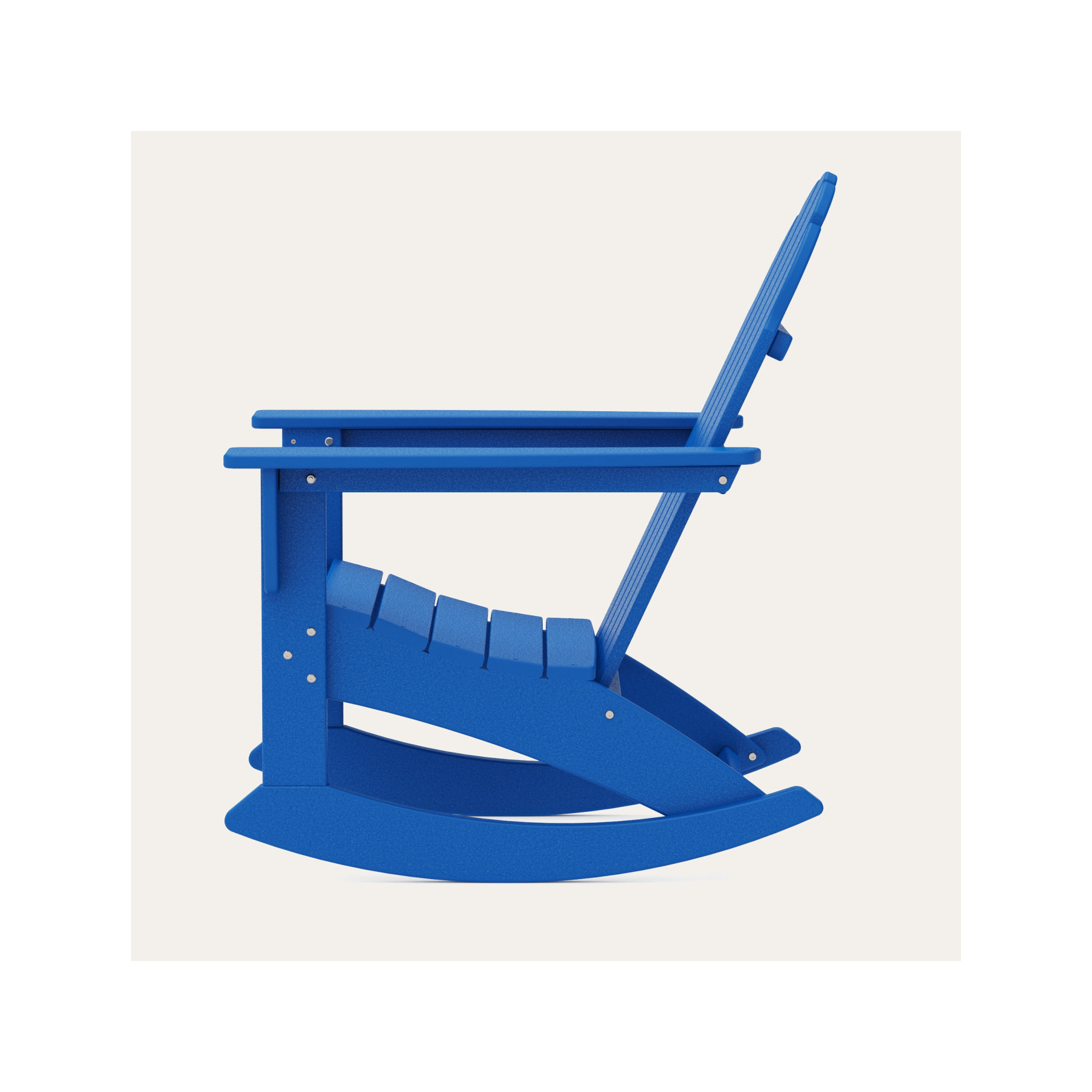 POLYWOOD Vineyard Adirondack Rocking Chair, Pacific Blue