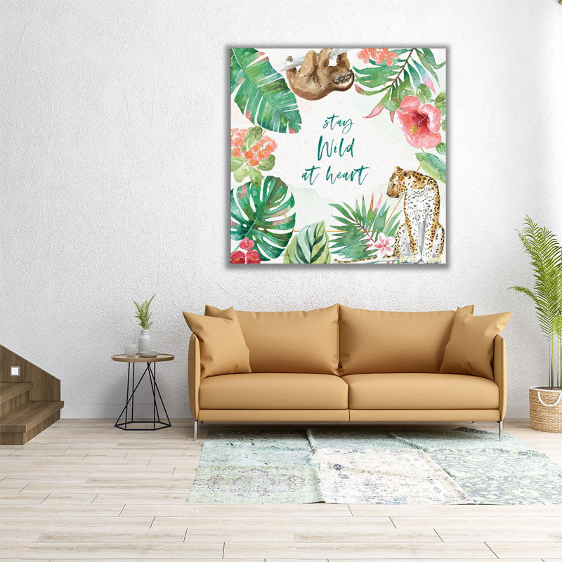 «From the Jungle III», reproduction d'art sur toile, H 20 po x l 20 po