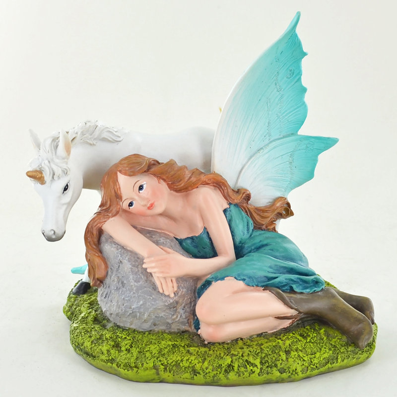 Lavaca Unicorn and Fairy Statue