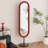 French-Style Minimalist Arched Floor-Mounted Full-Length Mirror