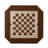 Cherry Finish Reversible Chess Checker Game Table w/Game Tray (Chess Fingures Not Included)