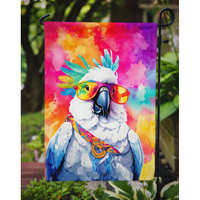 Drapeau de jardin hippie cacatoès
