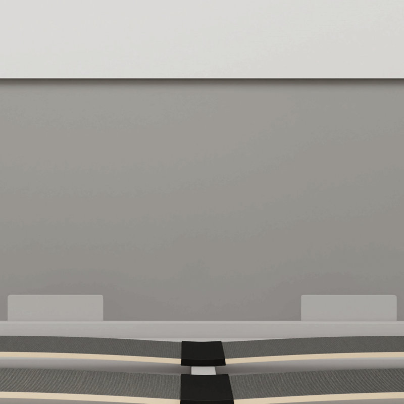 Lit escamotable bureau avec armoires de rangement latérales, grand lit mural pliable pour salle d'étude, chambre à coucher