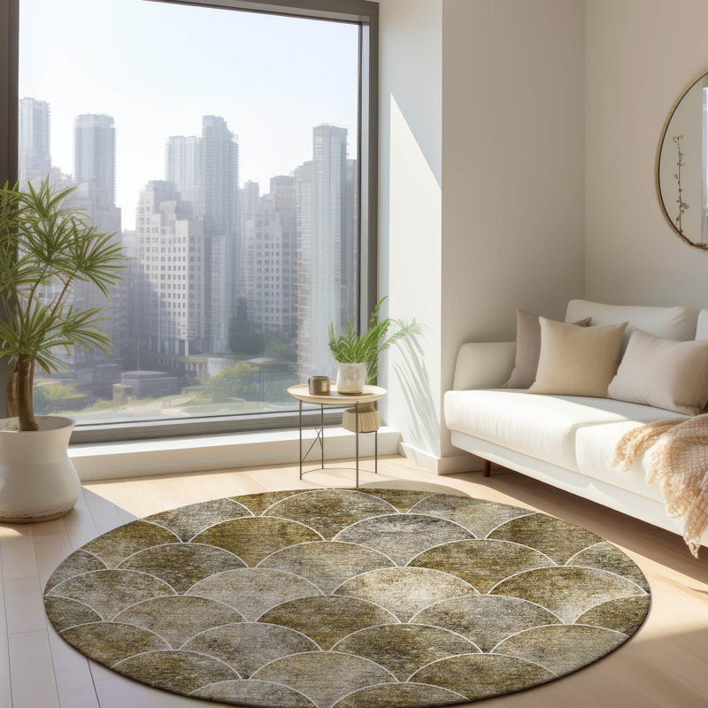 Karter Kitchen Mat, Round 8'