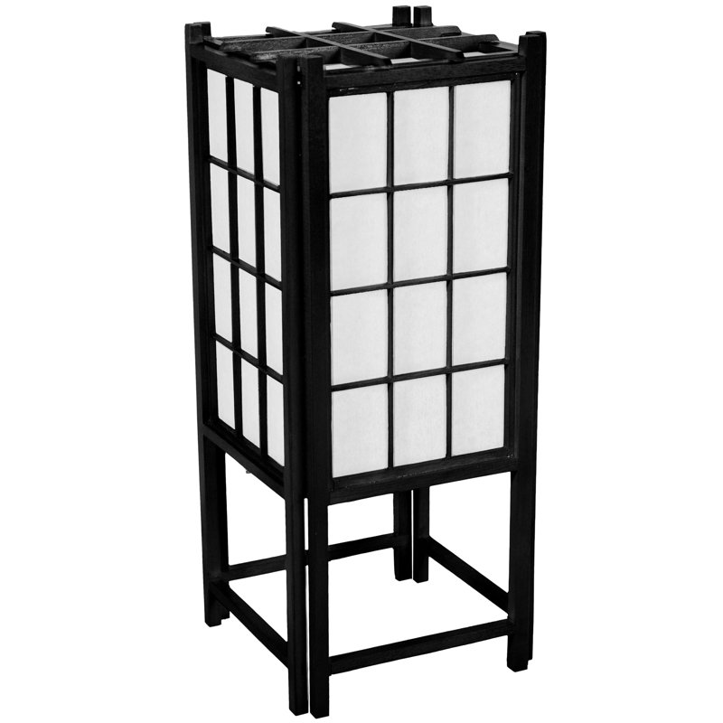 18'' Column Floor Lamp, Black