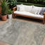 Tapis extérieur lavable abstrait taupe beige et ivoire 10 pi x 14 pi