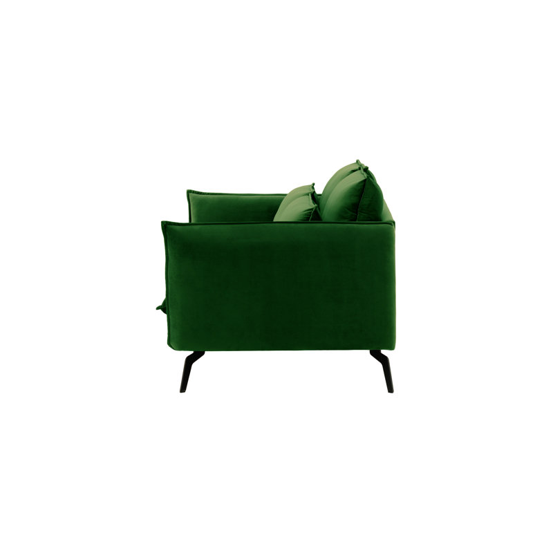 Fauske 2 Seater Sofa, 95cm H x 171cm W x 98cm D, Green