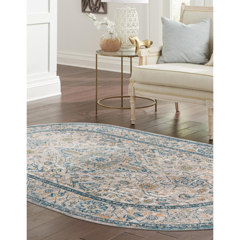 Gause Oriental Indoor Rug, Oval 7'10" x 10'2"