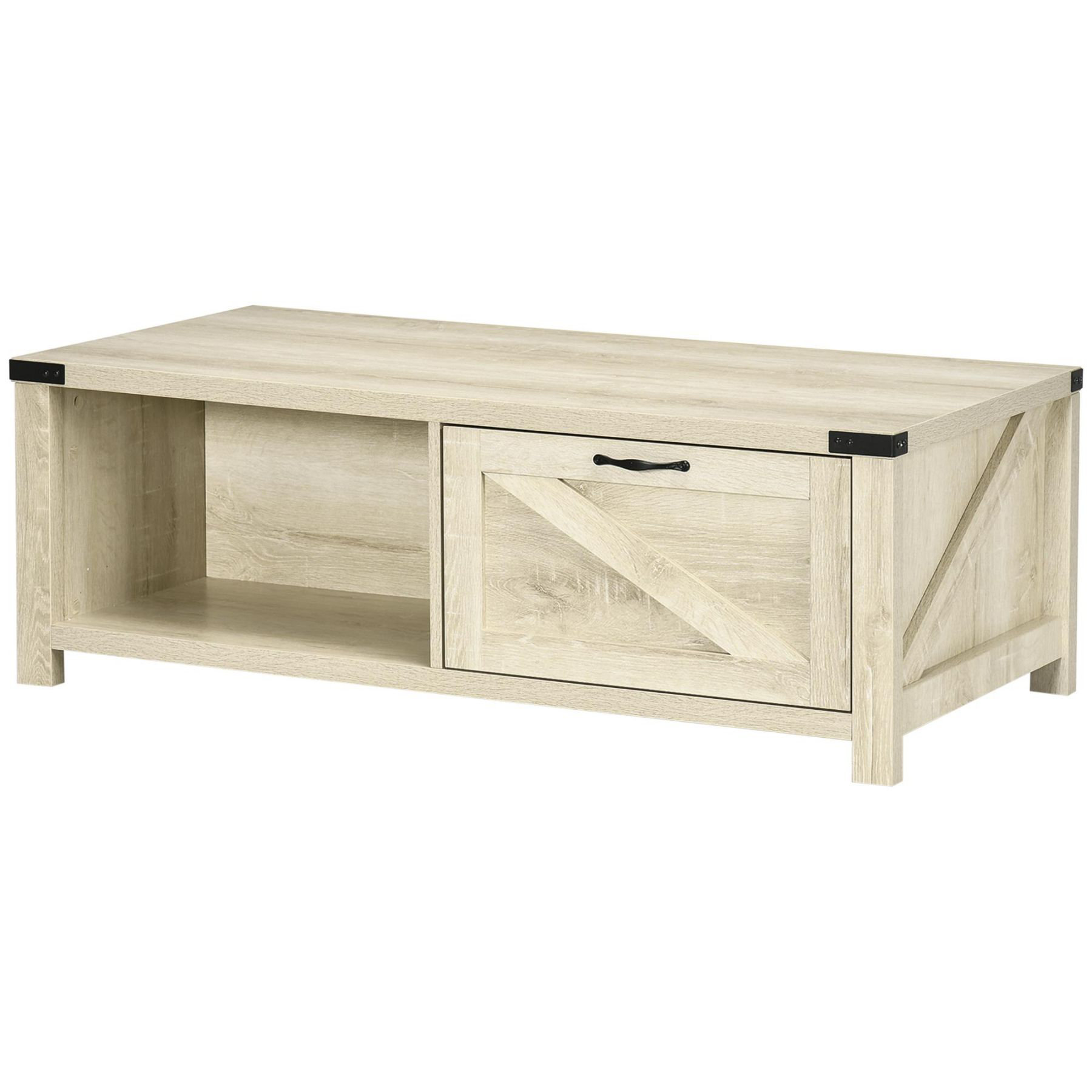 Ophelia & Co. Farmhouse Coffee Table with Storage and Drawer Wayfair