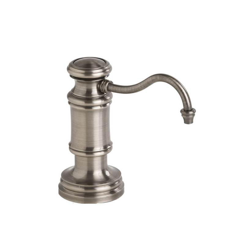 Traditional Soap/Lotion Dispenser - Hook Spout, Satin Nickel