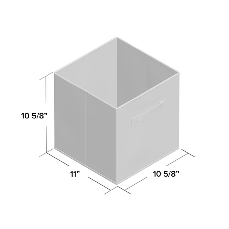 Bac de rangement pliable en tissu, Vert