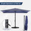 Tanza x 10 pi Parasol sans base