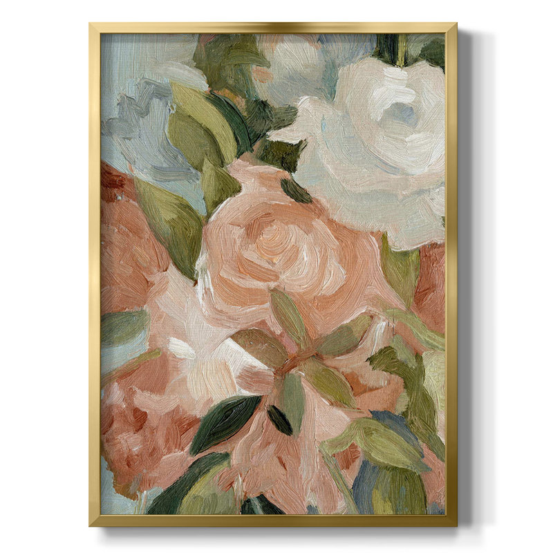 Motif rétro I, Toile avec cadre doré, Non