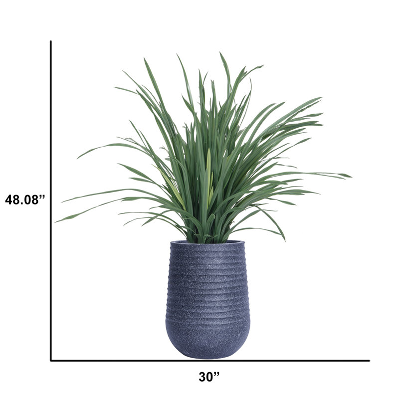 48,08 po citronnelle artificielle en pot, Gris