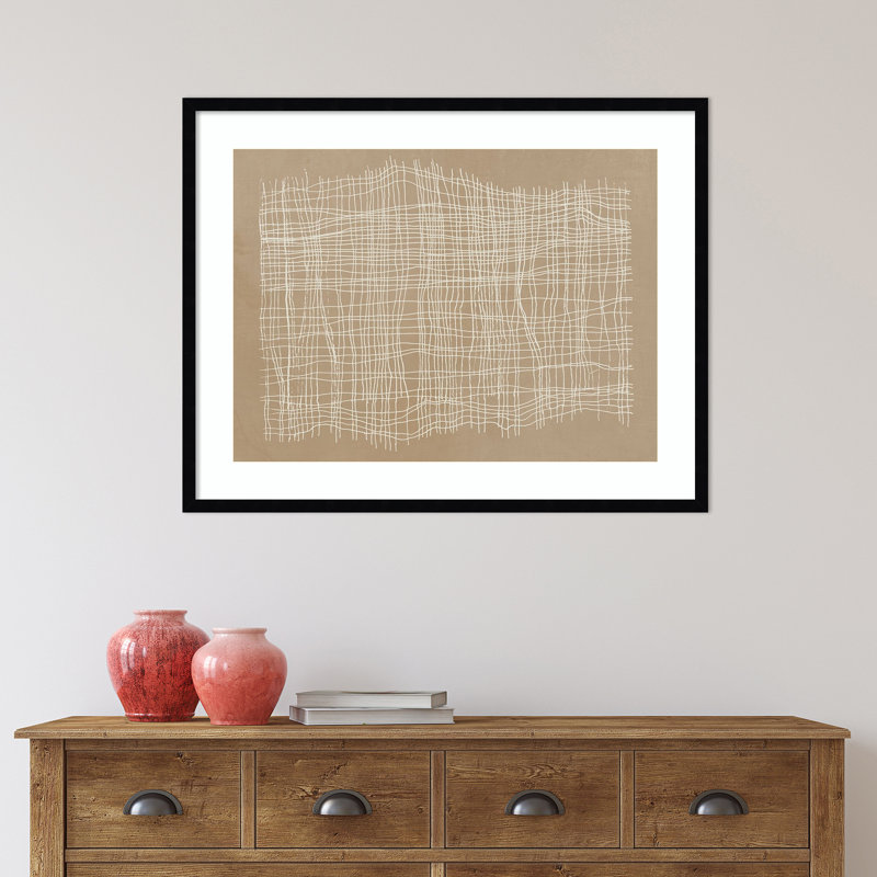 «Weave» par Tom Reeves - cadre photo, L 41 po x H 33 po, Cadre noir