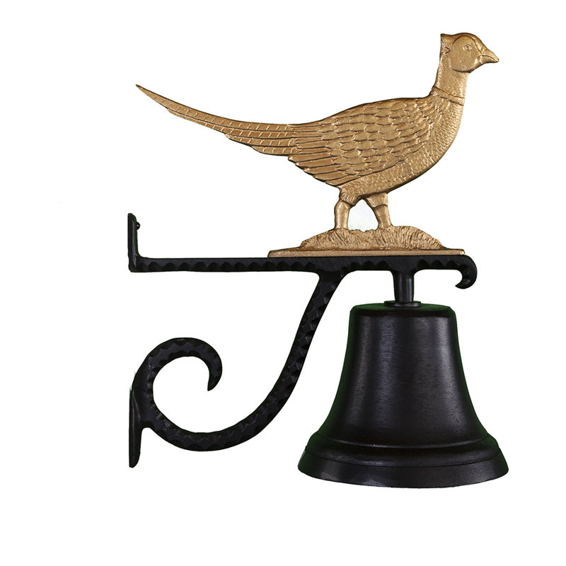 Cast Weather Resistant Metal Animals Bell, Gold