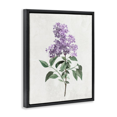 Lilac Herb Blossoms Floating Frame, design by Kim Allen