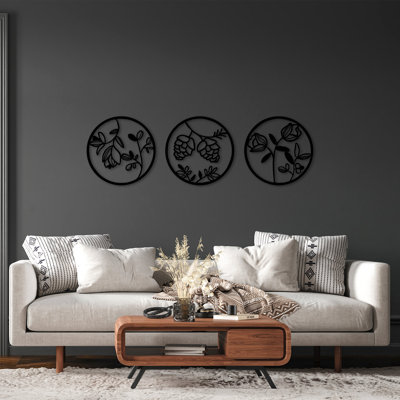 Ensemble de 3 décorations murales
