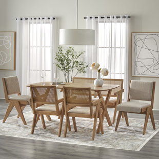 Baywood 6 Piece Dining Set With Bench