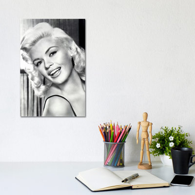 Jayne Mansfield's Gorgeous Smile by Radio Days - Print on Canvas