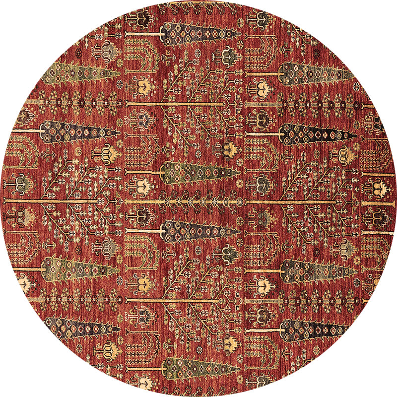 Oscor Southwestern Indoor Rug, Round 8'