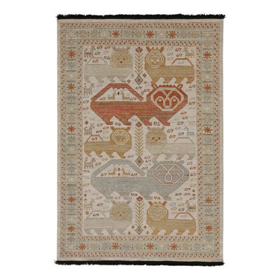 Burano Hand Knotted Wool Animal Print Area Rug