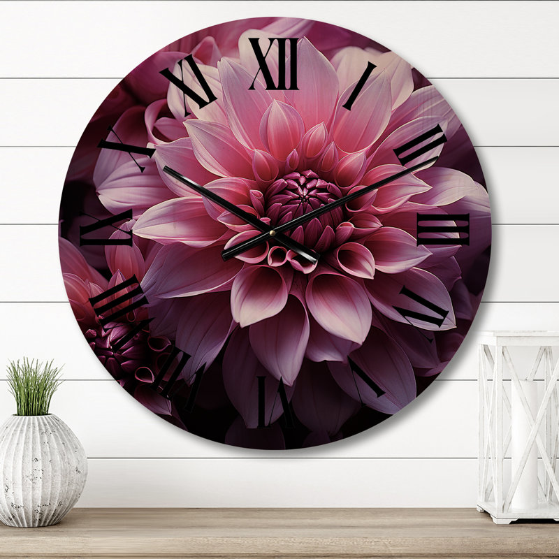 Horloge murale en bois massif Nowayton, Moyenne
