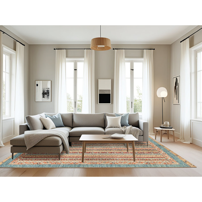 Abstract Indoor Rug, Rectangle 8' x 10'