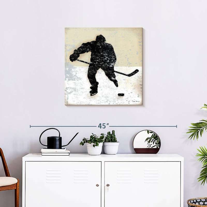 Joueur de hockey rétro, H 24 po x l 24 po