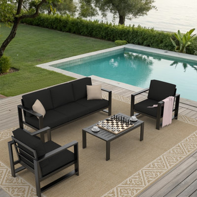 Dulcie 5-Person Seating Set with Sunbrella® Cushions