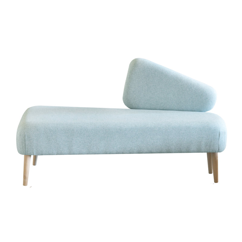Shetland Upholstered Chaise Lounge, Blue