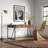 Solid Wood Top Metal Base Writing Desk