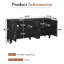 Buffet moderne mid-century de 65 po avec tablettes réglables-109187004