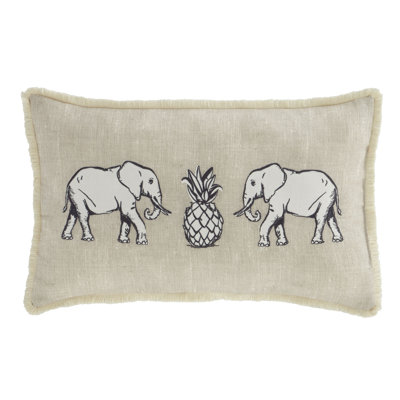 Animal Print Rectangular Lumbar Cushion