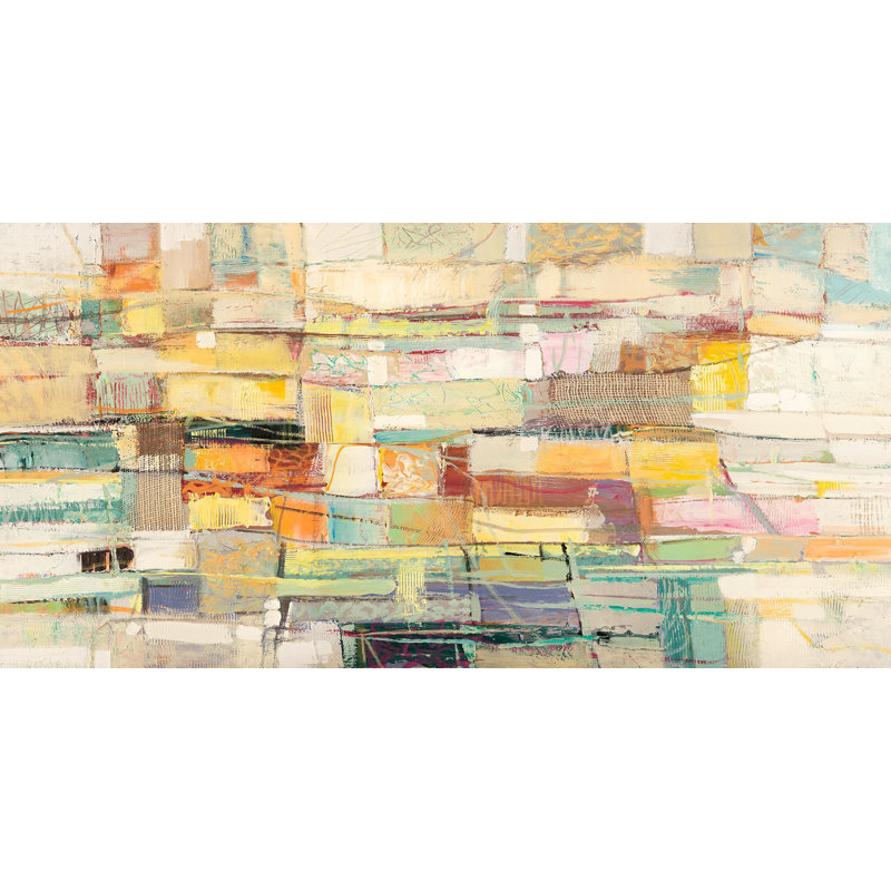 Kaleidoscope by Lucas - Wrapped Canvas Painting, 50cm H x 100cm W x 4cm D