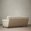 Canapé-coussin standard en coton et lin crème et blanc
