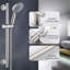 Système de douche à barre coulissante réglable - Douche à main à 5 fonctions avec barre coulissante murale et tuyau-113696015